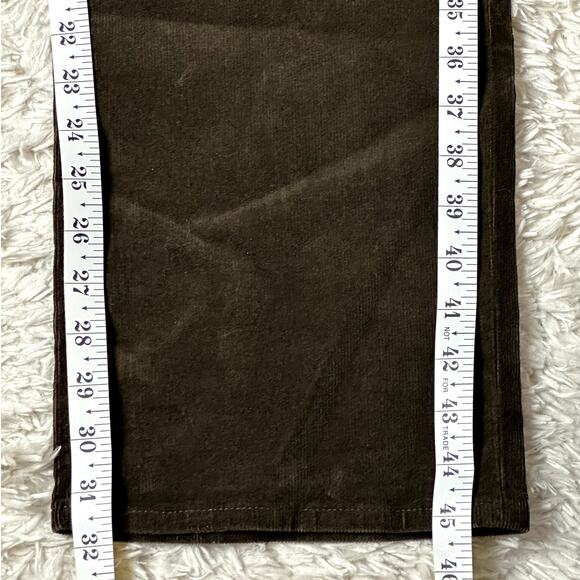 Lands End NWT Women's Size 18 Brown Micro Corduroy High Rise Straight Leg - Picture 5 of 15